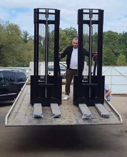 Тест-драйв складской техники на нашем складе в Нефтеюганске